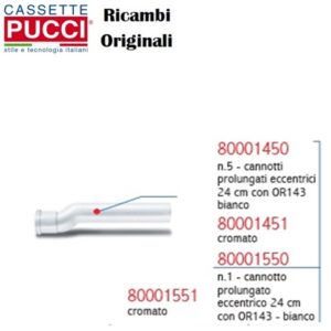 Cannotto Prol.Ecc.24Cm.Or143 Bianco Pz. 1  P-1450