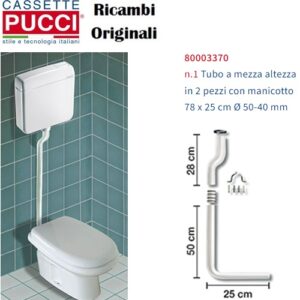 Tubo A 1/2"Alt.2Pz Man.78X25 D.50-40 Conf.1  P-3370