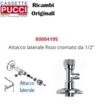 Attacco Laterale Fisso Cromo  P-4195