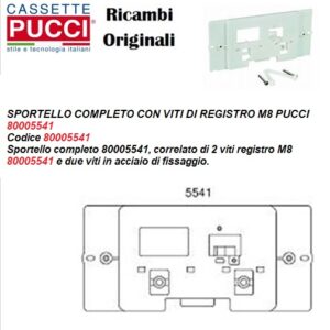 Sportello Completo, 2Viti Registro M.8 Conf.1  P-5541