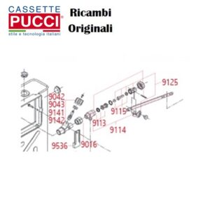 Rubinetto Ottone Attacco Later 3/8"-6/8 10 I.Conf.1  P-9042
