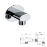 Presa acqua in ottone modello Fashion attacco
1/2" MM L. 4 P. 5,2cm  PA3170003CR