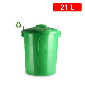 Bidone 21 L Reciclaje VERDE GIALLO BLU  PF-111542T