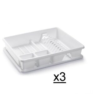 Scolapiatti rettangolare grande BIANCO
Set da 3 pezzi  PF-1152201