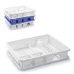 Scolapiatti Rettangolare Grande Bianco-Blu-Bianco
Set Da 3 Pezzi  Pf-11522Ab