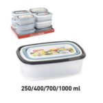 Set 4 Contenitori rettangolari Urban SURTIDO BAG
Set da 12 pezzi  PF-11844AE