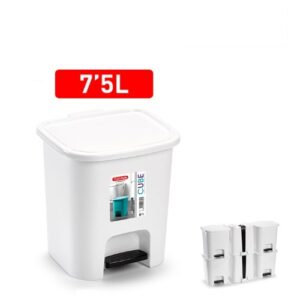 Pattumiera a pedale CUBE 7,5 L BIANCO
Set da 6 pezzi  PF-1197801