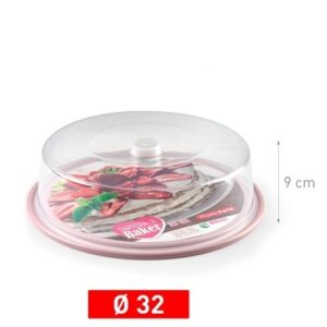 Porta torta BAKER S 32cm ROSA PALO  PF-12135A6