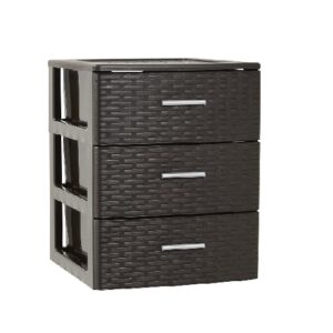 Cassettiera 3 cassetti Rin Rattan WENGUE  PF-1282668