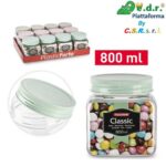 Barattolo quadrato Classic 800 ML SURT VRM
Set da 12 pezzi  PF-143101A