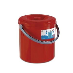 Pattumiera "Eureka" C/Cop.Lt.20 Rosso  PF20205