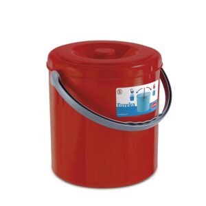 Pattumiera "Eureka" C/Cop.Lt.25 Rosso  PF20255