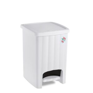 Pattumiera Margherita A Pedale Bianca  PF21277