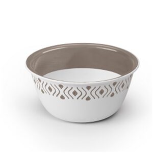 Ciotola Tosca D. 13 Cm Bianco/Tortora Chiaro Plus  PF54900