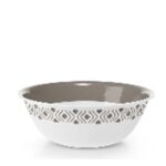 Ciotola Tosca D.19 Cm Bianco/Tortora Chiaro Plus  PF55001