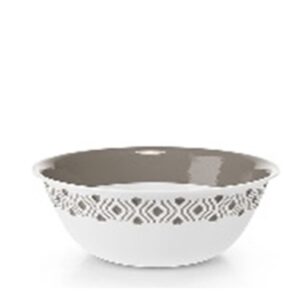 Ciotola Tosca D.19 Cm Bianco/Tortora Chiaro Plus  PF55001