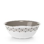 Ciotola Tosca D.29 Cm Bianco/Tortora Chiaro Plus  PF55100