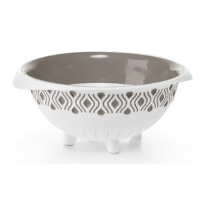 Scolapasta Tosca D.28 Cm Bianco/Tortora Chiaro Plus  PF55250