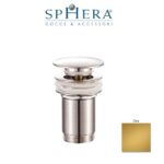Scarico Click Clack In Ottone Con Troppo Pieno - Oro