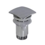 Scarico Click Clack In Ottone Con Tappo Quadro Senza Troppo Pieno