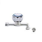 Rubinetto Singolo 1/2" X 3/4"  Con Portagomma  Rptp