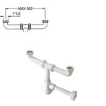 Sifone Moplen 2 V. 11/2" Magnum Tutto 11/2"  S2V112M