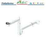 Piletta Ø65 Modello Orion, Sifone Autopul. Ø32 + Eccentrico Ø32Xø40  Sor004-33E