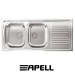 Lavello Inc.Atmosfera 2 V.  Gocc. Destro Inox Prelucido  Tm1162Irpc