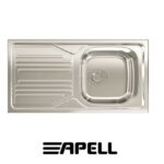 Lavello Inc.Atmosfera 1Vasca Gocc. Sinistro Inox Prelucido  Tm861Ilpc