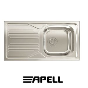 Lavello Inc.Atmosfera 1Vasca Gocc. Sinistro Inox Prelucido  TM861ILPC