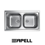 Lavello Inc.Atmosfera 86 2V  Inox Prelucido  TM862IPC