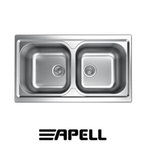 Lavello Inc.Atmosfera 86 2V  Inox Prelucido  TM862IPC