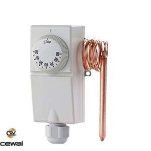 Termostato A Contatto Cewal Termostati Di Regolazione A Capillare
Termostato Regolabile 0/90°C  TUREC