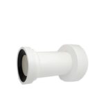 Tubo Wc Bianco Con Rosone D.100 L.25 - Twc100X255