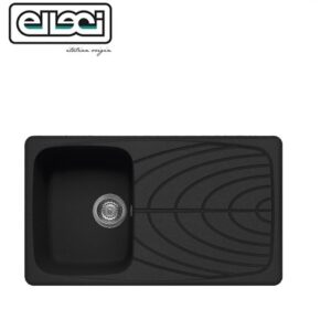 Master 400 860X500 Mm 1 Vasca C/Gocciolatoio 40 Nero  LGM40040