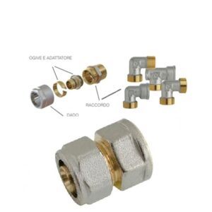 Niples F. 3/4X20 Multistrato Smontabile  NF34X20MS