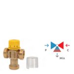 Miscelatore Termostatico 1”1/4” Con Attacchi Maschio - Via Miscel.Inferiore