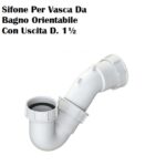 Sifone Per Vasca Da Bagno Orientabile Con Uscita G1½  Ds9000651E