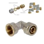 Gomito Femmina 1/2X16 Multistrato Smontabile  Gf12X16Ms