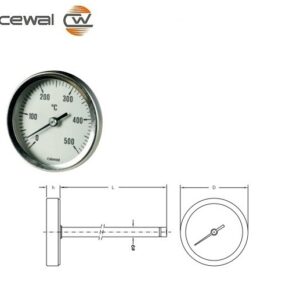 Pirometri Bimetallici A Gambo Posteriore D. 60 500°  PSZ63PR
