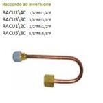 Raccordo Inve.3/8"Mx3/8"F  Racu38C