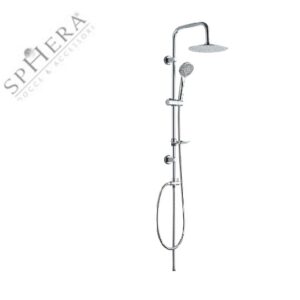 Set c17/D Con Dev. 3/4F e attacco per flex, s/bloom d.20, d/bloom, curs, in abs, portasapopne, flex d/a cm150, cromo, in scatola