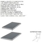 Pannelli Gruppo Tp
Composto Da:
8500073	Sime Plano 272 Collettore Solare Piano Con Struttura In Alluminio Navale Arricchito Al Magnesio	2
8500301	Kit Conness N2 Coll. Simesol	1
8500005	Telaio Di Fissaggio Pz. 1
8106952	"Kit Gi 1Cp Composto Da:
- Gr. Idr. Solare 1C Termosolis
- Kit Staffa Supp. Vaso Esp. Sol.
- Ass. Tubo Corrug. Coll. Vaso Esp." 1  8500073Tp