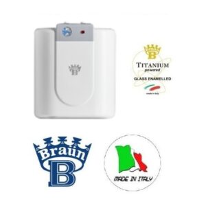 Scaldabagno Bandini Braun Vetroporcellnatao Vert. 12 Lt Sopralavello  5 Anni Garanzia  A12SP5A