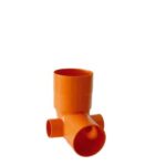 Curva Wc Alta D. 110 Laterale 2 Uscite 50  Cwclr250