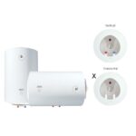 Scaldabagno Smavit 2  Anni Garanzia Con Flangia Mediterraneo 80Litri Orizzontale Dx  Svh80