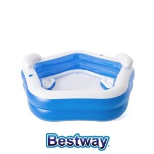 Bestway Piscina Family Pentagono Cm. 213X206X69 Con Due Sedute, Due
Poggiatesta E Due Portabicchieri  54153