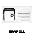 Lavello Melodia 1V.+Gocc.Dx  50.86 34 H.16 Spazzolato  Ml861Irbc