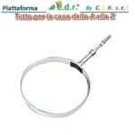 Collare Export Telescopico Per Canne Fumarie Estensibile Bianco  2081Ab