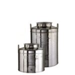 Bidone Inox Lt. 50 Minox B/Larg+Pred.Alimentari  7405207